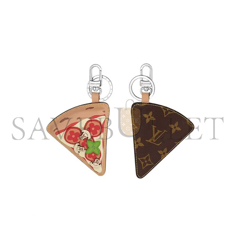 LOUIS VUITTON PIZZA KEYCHAIN CHARM M02189